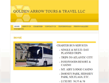 Tablet Screenshot of goldarrowbus.com